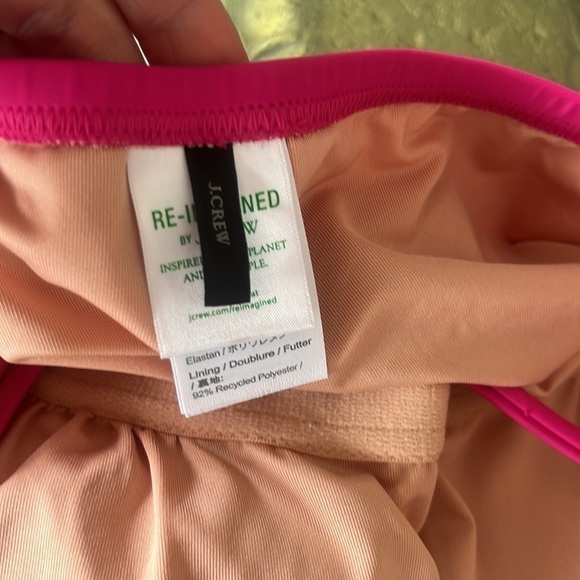 J Crew ruched bandeau one piece strapless or strap slimming swimsuit size 22 - Picture 6 of 16